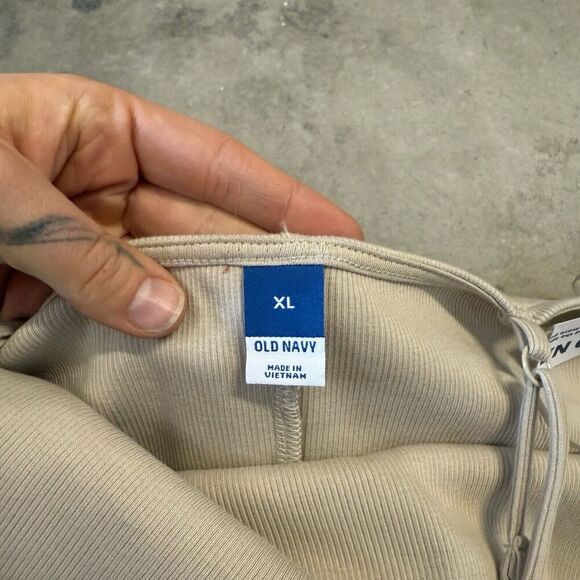 NWT Old Navy Womens Rib Knit MIDI Dress Ribbed Bodycon Chic Moto Modest‎ Modern - Picture 6 of 13